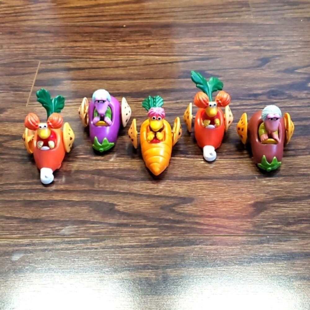 Vintage 1988 Fraggle Rock McDonald's Happy Meals Toys Cars Vehicles Retro Veggie